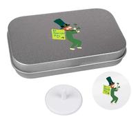 Azeeda 'St Patrick's Day Leprechaun With His Flag' Golf Markers Gift Set (GO00080354)