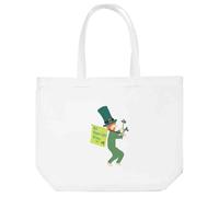 Azeeda 'St Patrick's Day Leprechaun With His Flag' Tote Shopping Bag For Life (BG00081355)