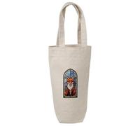 Azeeda 'Stained Glass Fox' Cotton Wine Bottle Gift/Travel Bag (BL00049321)
