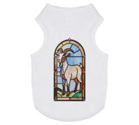 Azeeda 'Stained Glass Goat' Pet Dog/Cat T-Shirt, L (PT00185219)