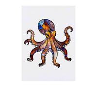 Azeeda 'Stained Glass Octopus' Temporary Tattoo - A6 (TO00101087)