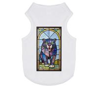 Azeeda 'Stained Glass Panther' Pet Dog/Cat T-Shirt, L (PT00185215)