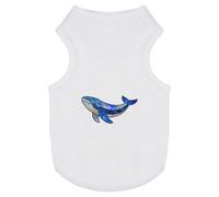 Azeeda 'Stained Glass Whale' Pet Dog/Cat T-Shirt, L (PT00185331)