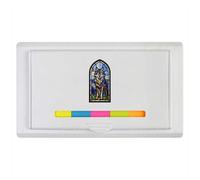 Azeeda 'Stained Glass Wolf' Sticky Note Ruler Pad (ST00046592)