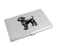 Azeeda 'Standard Wire-haired Dachshund Side View' Business Card Holder/Credit Card Wallet (CH00045238)
