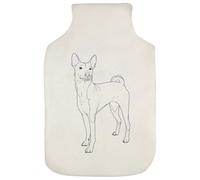 Azeeda 'Standing Basenji Dog' Hot Water Bottle Cover (HW00042153)