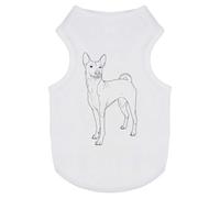 Azeeda 'Standing Basenji Dog' Pet Dog/Cat T-Shirt, M (PT00156790)