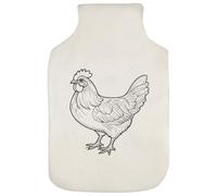 Azeeda 'Standing Chicken' Hot Water Bottle Cover (HW00046972)