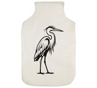Azeeda 'Standing Crane Bird' Hot Water Bottle Cover (HW00044083)