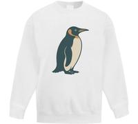 Azeeda 'Standing Penguin' Kid's Sweatshirt/Jumper (3-4 Years) (KW00217603) White