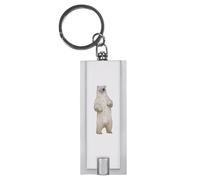 Azeeda 'Standing Polar Bear' LED Keyring Torch (KT00040566)