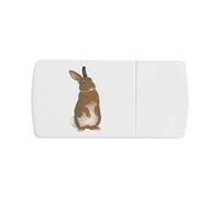 Azeeda 'Standing Rabbit Animal' Pill Box with Tablet Splitter (PI00035815)