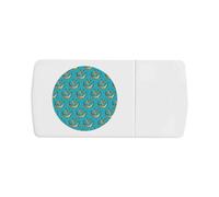 Azeeda 'Star & Crescent Moon Pattern' Pill Box with Tablet Splitter (PI00038831)