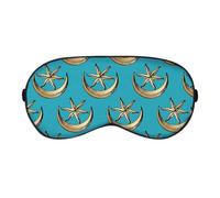 Azeeda 'Star & Crescent Moon Pattern' Sleep/Travel Eye Mask (EY00033803)