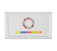 Azeeda 'Starfish, Pearls and Seashell Wreath' Sticky Note Ruler Pad (ST00045201)