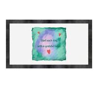 Azeeda 'Start Each Day With A Grateful Heart' Pet Feeding Mat (PM00033618)