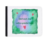 Azeeda 'Start Each Day with A Grateful Heart' Wallet (WL00033600)