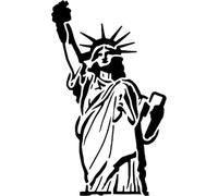 Azeeda 'Statue of Liberty' Reusable Stencil - Durable Decorative Template for Painting and Spraying on Walls, Tiles, Wood, Fabric & Craft Projects - XL (A3) (WS00076113)
