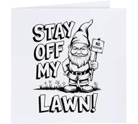 Azeeda 'Stay Off My Lawn' Blank Greeting Card (GC00074141)