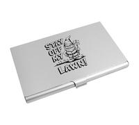 Azeeda 'Stay Off My Lawn' Business Card Holder/Credit Card Wallet (CH00045952)