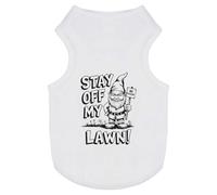 Azeeda 'Stay Off My Lawn' Pet Dog/Cat T-Shirt, L (PT00148983)