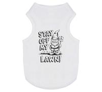 Azeeda 'Stay Off My Lawn' Pet Dog/Cat T-Shirt, S (PT00148981)