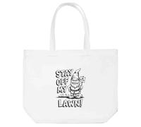 Azeeda 'Stay Off My Lawn' Tote Shopping Bag For Life (BG00082234)