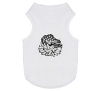 Azeeda 'Steak & Chips' Pet T-Shirt - White, M (PT00197250)