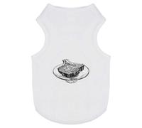 Azeeda 'Steak on a Serving Platter' Pet Dog/Cat T-Shirt, L (PT00145279)