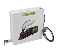 Azeeda 'Steam Train' Keyring Tape Measure/Spirit Level Tool (KM00047029)
