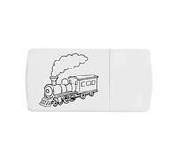 Azeeda 'Steam Train' Pill Box with Tablet Splitter (PI00038379)