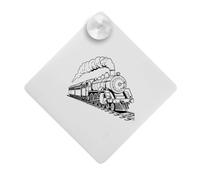 Azeeda 'Steam Train' Suction Cup Car Window Sign (CG00036515)