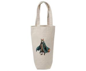 Azeeda 'Steampunk Fox' Cotton Wine Bottle Gift/Travel Bag (BL00050194)