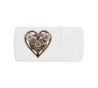 Azeeda 'Steampunk Heart' Pill Box with Tablet Splitter (PI00042828)