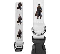 Azeeda 'Steampunk Man' Dog Collar - White, L (PR00082774)