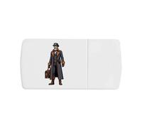Azeeda 'Steampunk Man' Pill Box with Tablet Splitter (PI00043696)