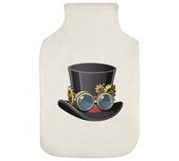 Azeeda 'Steampunk Top Hat' Hot Water Bottle Cover (HW00049334)