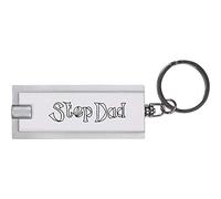 Azeeda 'Step Dad' LED Torch Keyring - Compact Pocket Flashlight with Keychain - Handy Mini Light for Bags and Keys (KT00005401)