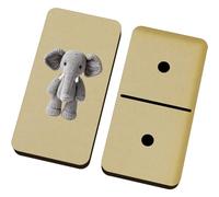 Azeeda 'Stitched Style Elephant' Domino Set & Box (DM00056786)