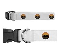 Azeeda 'Stonehenge Wiltshire' Dog Collar - White, L (PR00083214)