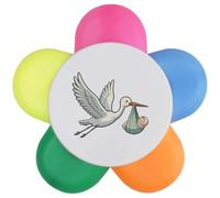 Azeeda 'Stork With Baby' Flower Shaped Highlighter (HL00050162)