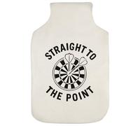 Azeeda 'Straight to The Point Darts' Hot Water Bottle Cover (HW00042052)