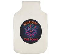 Azeeda 'Straight to The Point Darts' Hot Water Bottle Cover (HW00042053)