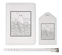 Azeeda 'Strawberry Fields' Passport Cover & Luggage Tag Travel Set (PA00034251)