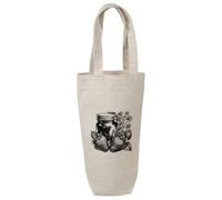 Azeeda 'Strawberry Jam & Berries' Wine Bottle Bag - Natural (BL00052258)