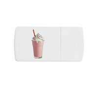 Azeeda 'Strawberry Milkshake' Pill Box with Tablet Splitter (PI00041809)