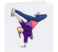 Azeeda 'Street Dancer' Blank Greeting Card (GC00039220)