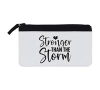 Azeeda 'Stronger Than The Storm Motivational Text' Pencil Case (PC00055379)