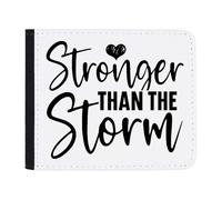 Azeeda 'Stronger Than The Storm Motivational Text' Wallet (WL00027778)