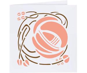 Azeeda 'Stylised Mackintosh Rose' Blank Greeting Card (GC00047485)